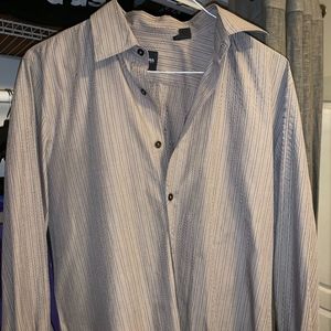 Hugo Boss Men's Button Down Dress Shirt - Striped